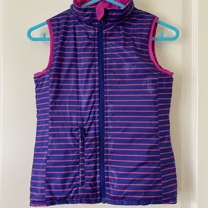Girls reversible puffer vest